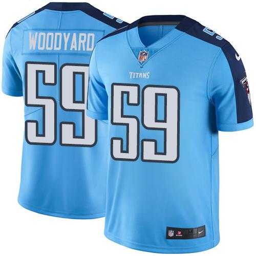 Nike Tennessee Titans #59 Wesley Woodyard Light Blue Team Color NFL Vapor Untouchable Limited Jersey,We sell and wholesale Nike Tennessee Titans #59 Wesley Woodyard Light Blue Team Color NFL Vapor Untouchable Limited Jersey on line form chian!